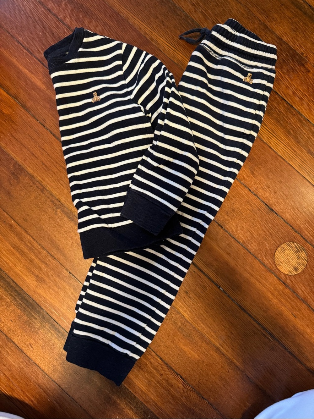 GAP Navy and White Striped Kids Matching Set